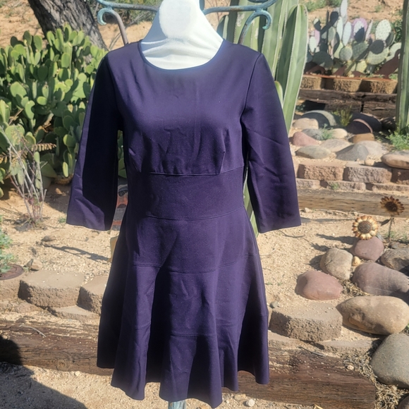 Fit & Flare Fun Navy Dress - Picture 2 of 4